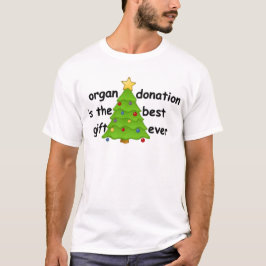 Organ-Transplantat-Bewusstsein Weihnachtsbaum Feie T-Shirt