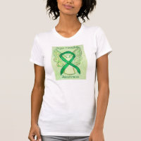 Organ Transplantation Green Awareness Ribbon Shirt