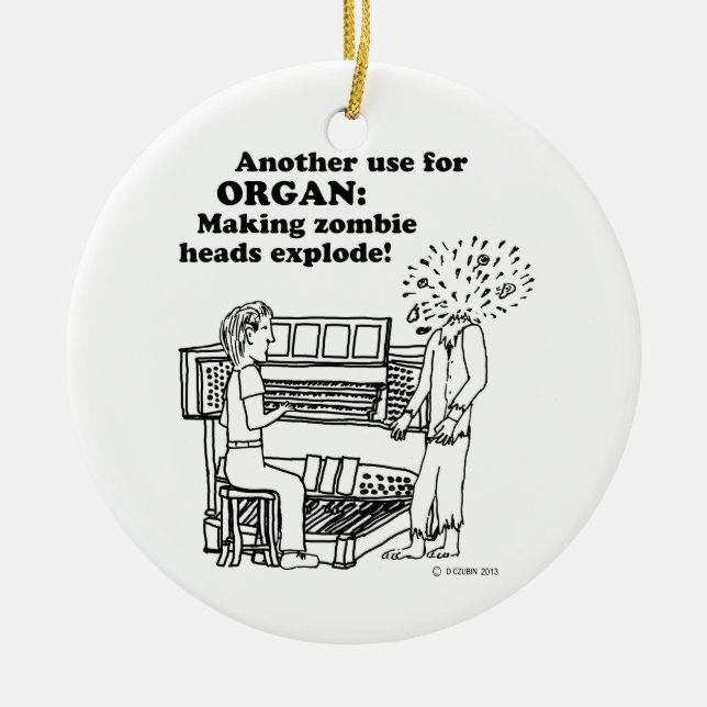 Organ-Zombie-Explosion Keramikornament (Vorne)