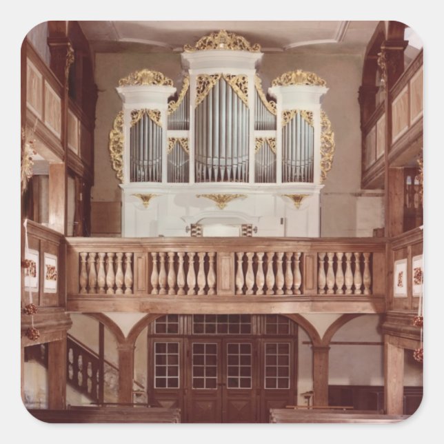Organansicht Quadratischer Aufkleber (Vorderseite)