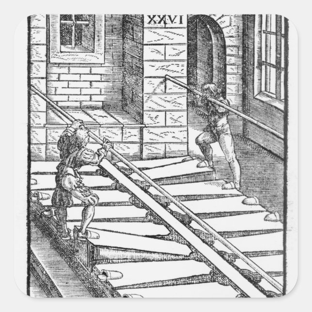 Organbläschen Quadratischer Aufkleber (Vorderseite)