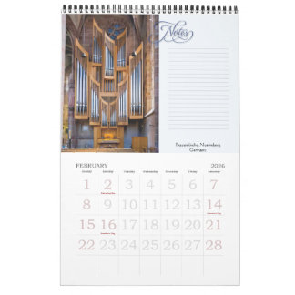 Organe an ihrem Platz Kalender