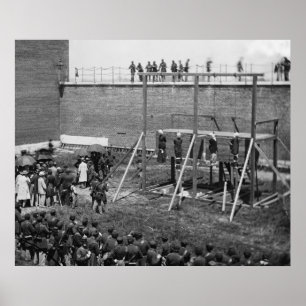 Organe von Lincoln Verschwörern, 1865 Poster