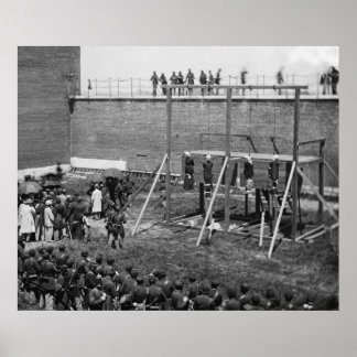 Organe von Lincoln Verschwörern, 1865 Poster