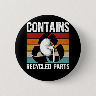 Organempfänger Niedlich Nierentransplantation Button