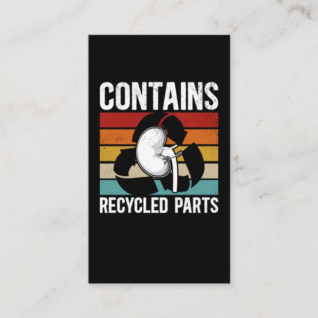 Organempfänger Niedlich Nierentransplantation Visitenkarte (Vorderseite)