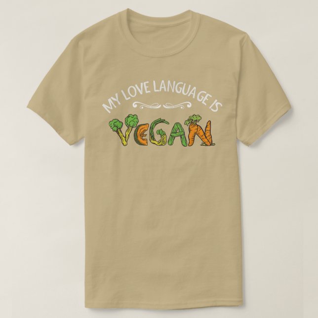Organic Food  Plant Based  Vegetarian  Vegetables  T-Shirt (Design vorne)