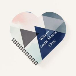 Organic Geometry Fusion | Watercolour Notizbuch