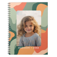 Organic Line Abstract Art - 1 Photo Jade Tangerine