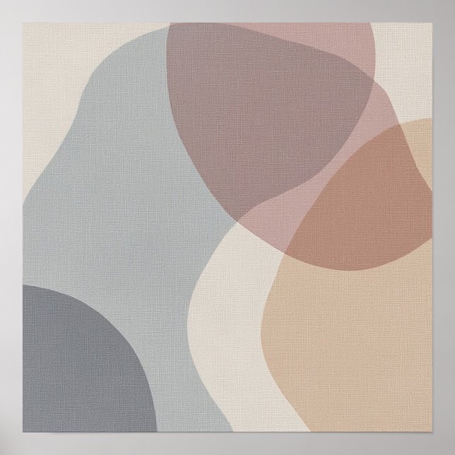 Organic Silence Minimalist Design Poster (Vorne)