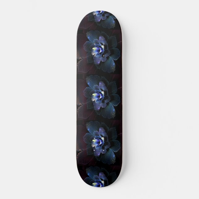 Organika Blue Blume Skateboard (Vorderseite)