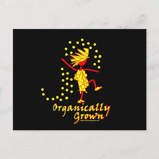Organisch gezüchtete T-Shirts und -Geschenke Postkarte (Vorderseite)
