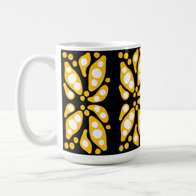 Organische Formen abstrakter Fluss Kaffeetasse (Links)