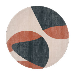 Organische Formen Warme Töne Modern Schneidebrett