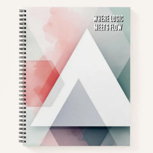 Organische Geometrie-Fusion Aquarell & Geometris Notizbuch