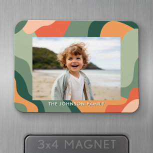 Organische Linien-Abstrakte Kunst - 1 Foto Jade Ko Magnet