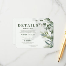 Organische moderne botanische Hochzeitseinschlussk