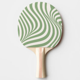 Organischer Minimalismus Abstrakte Matcha-Grüne Cr Tischtennis Schläger