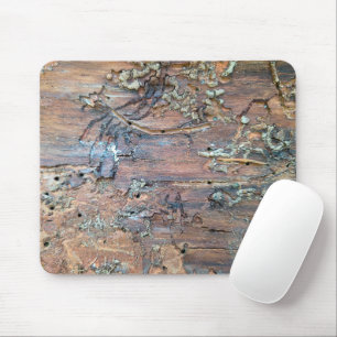 Organischer Verfall auf Holz Mousepad