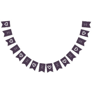 Organisches minimalistisches natürliches Hochzeit  Wimpelkette