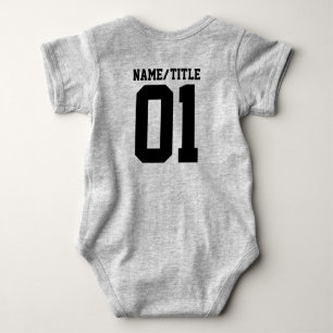 Organisches minimalistisches natürliches Hochzeits Baby Strampler