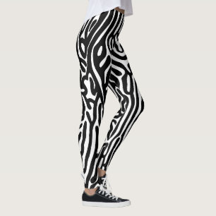 organisches Muster abstrahierter Hintergrund Textu Leggings