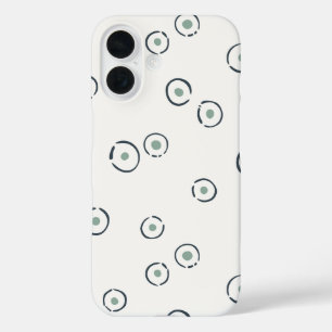 Organisches Polka-Punkt-Abstrakt Boho Gedämpftes S iPhone 16 Hülle
