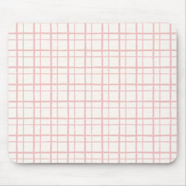 Organisches wackeliges Gittermuster Ballet Rosa Mousepad