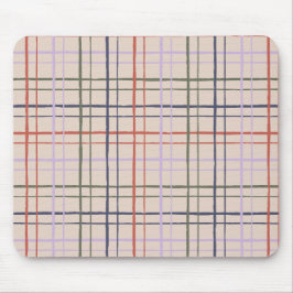 Organisches wackeliges Gittermuster moderne Liebe Mousepad