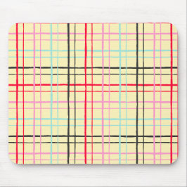 Organisches wackeliges Gittermuster Retro Pop Mousepad