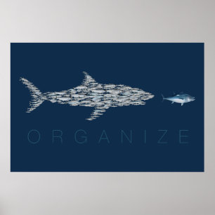 Organisieren Sie Fische Poster