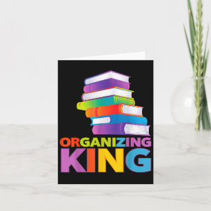 Organisierende König Quote Spaß für Bücherliebhabe Karte