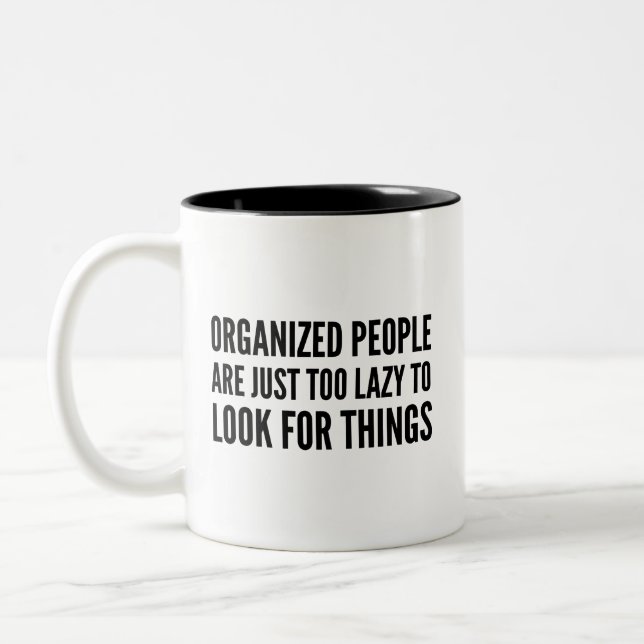 Organisierte Leute Kaffeepause Tasse (Links)