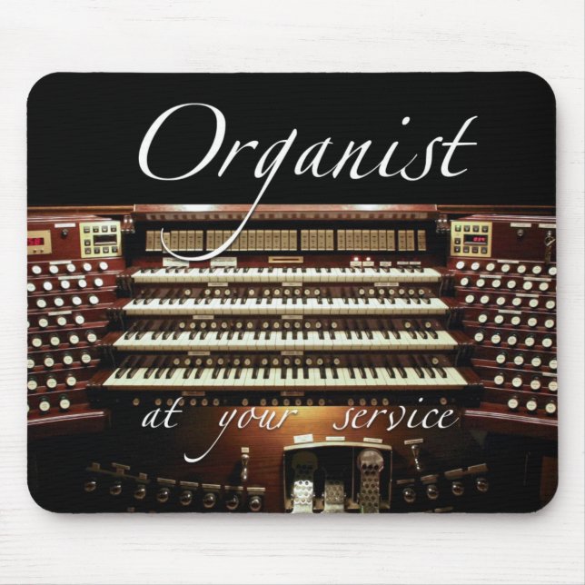 Organist an Ihrem Service Mousepad (Vorne)