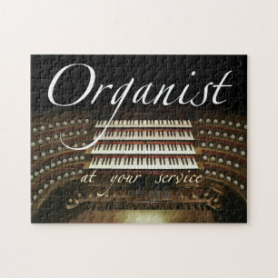 Organist an Ihrem Service-Puzzlespiel Puzzle