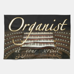 Organist an Ihrem Service-Teetuch Geschirrtuch