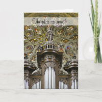 Organist danke Karte
