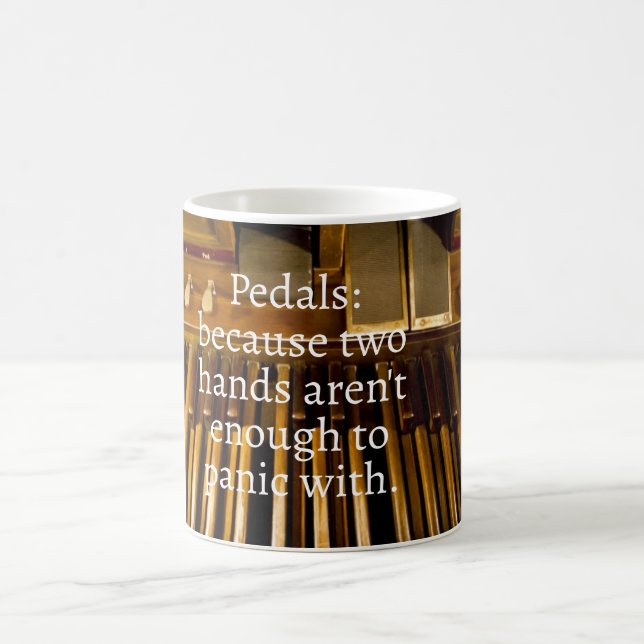 Organist Humor Tasse – Pedale & Panik (Mittel)