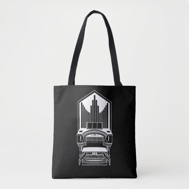 Organist Music Book Tote Bag (Vorderseite)