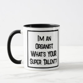 Organist Super Talent. Zwei Tone-Kaffee-Tasse Tasse