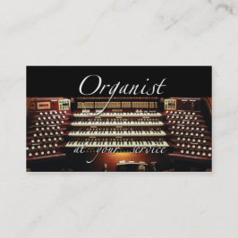Organist-Visitenkarten - an Ihrem Service - 2 Visitenkarte