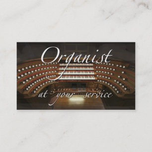 Organist-Visitenkarten - an Ihrem Service Visitenkarte