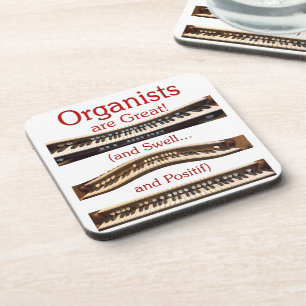 Organisten sind großer Korken-Untersetzer Untersetzer