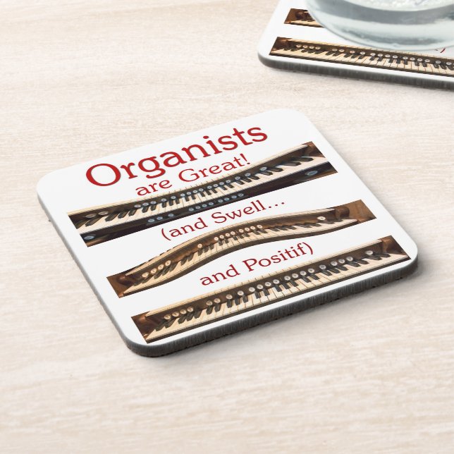 Organisten sind großer Korken-Untersetzer Untersetzer (Linke Seite)