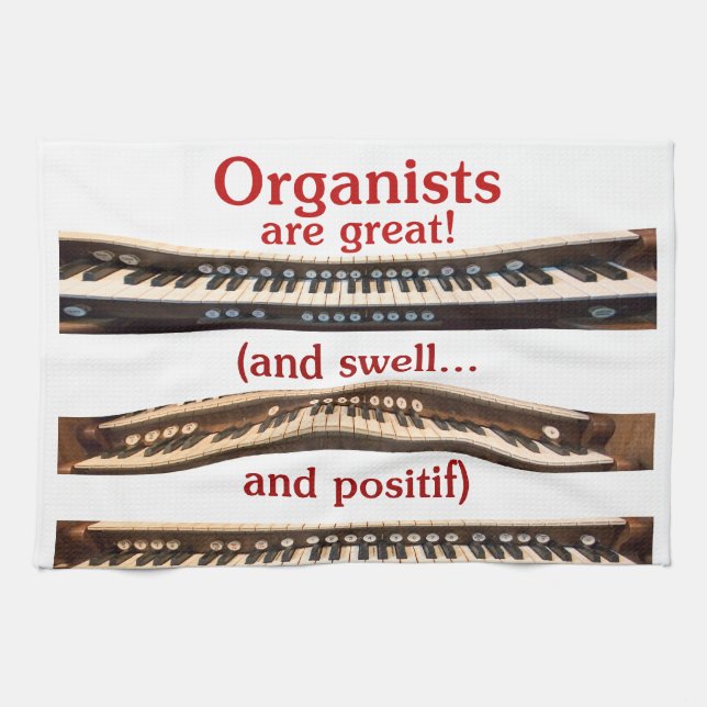 Organisten sind… Teetuch Küchentuch (Horizontal)