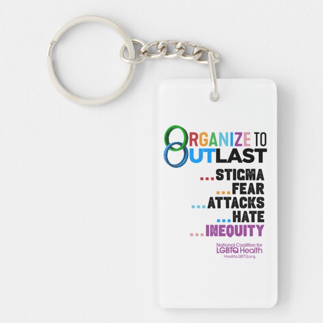 Organize to Outlast Schlüsselanhänger (Vorderseite)