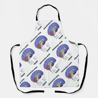 Organized Mind Inside Anatomical Brain Humor Schürze
