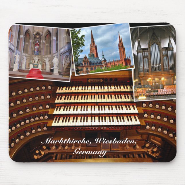 Organmontage, Wiesbaden, Deutschland Mousepad (Vorne)