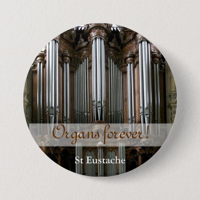 Organs für immer! Schaltfläche St. Eustache Button (Vorderseite)