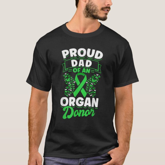 Organspende Grüner Multifunktionsleisten-Proud-Vat T-Shirt (Vorderseite)